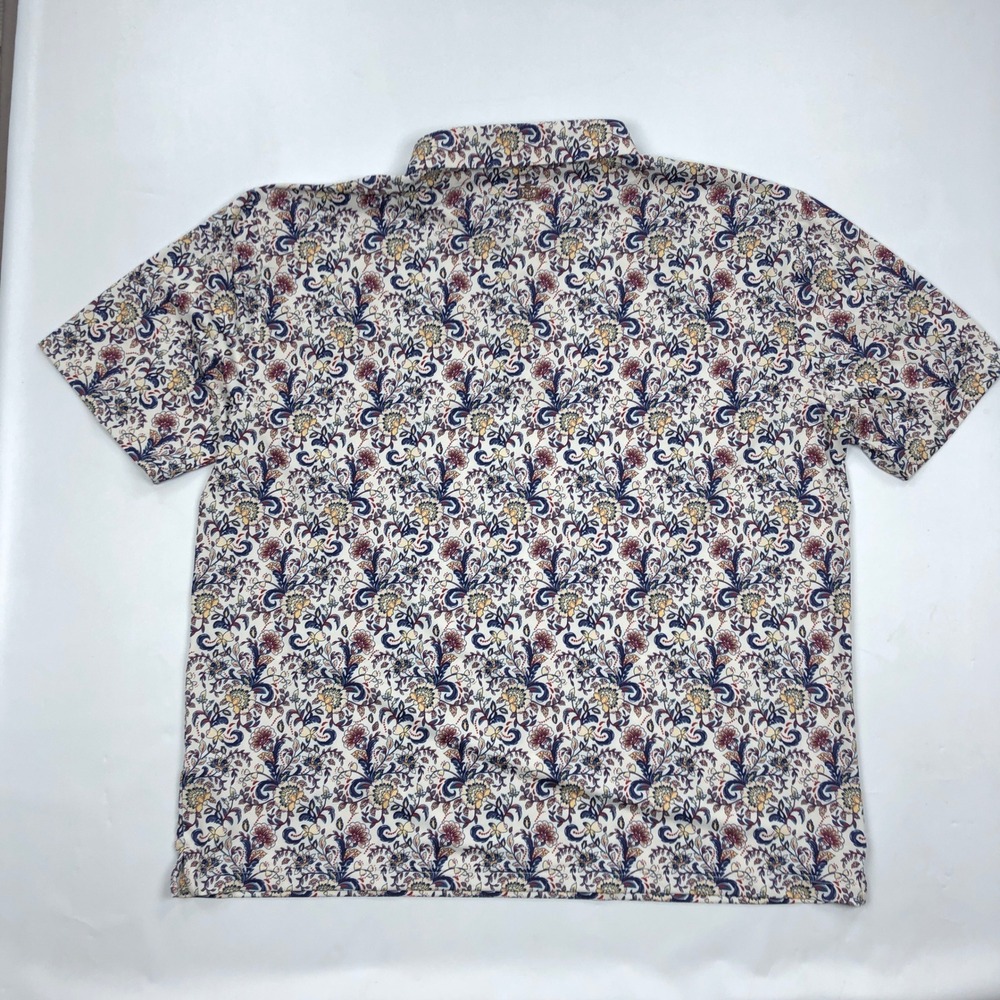 Iron Oak The Dandy Mens 4XL Floral Paisley Performance Golf Polo Shirt - Picture 8 of 10